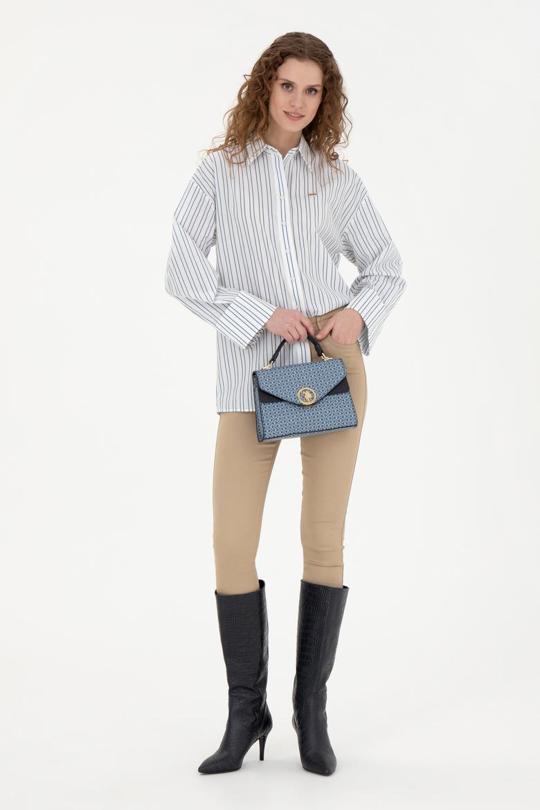 Kadın Ekru Uzun Kollu Gömlek - 50279792018