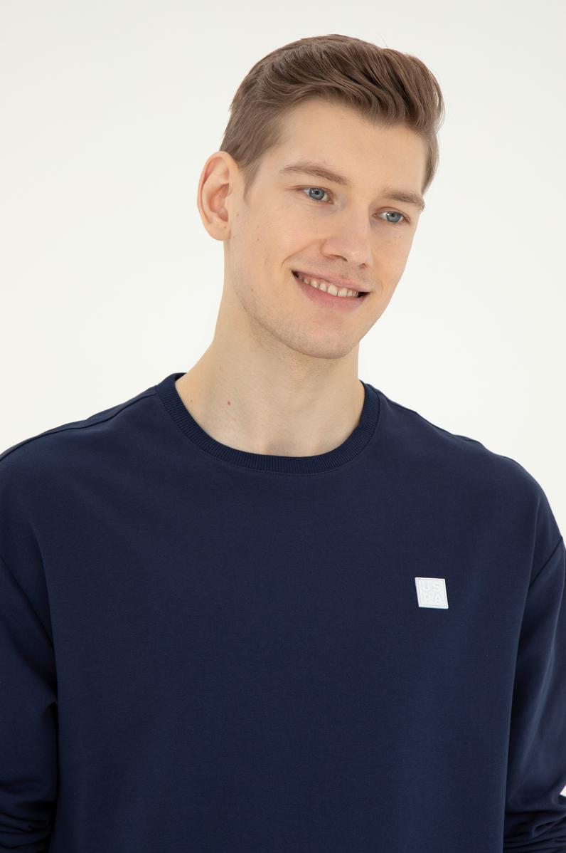 Erkek Lacivert Sweatshirt