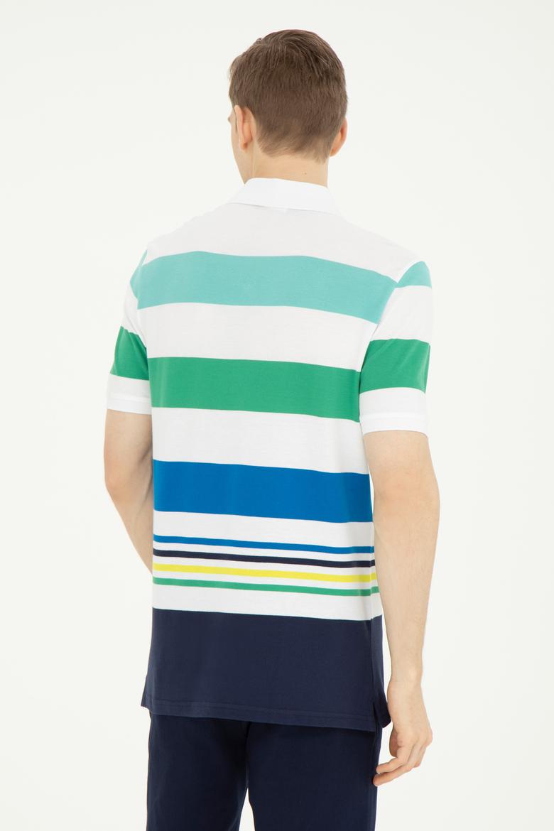 Erkek Regular Fit Polo Yaka Lacivert Tişört - 50275491016