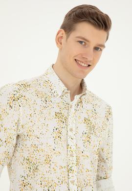 Erkek Haki Uzun Kollu Gömlek - 50283711017