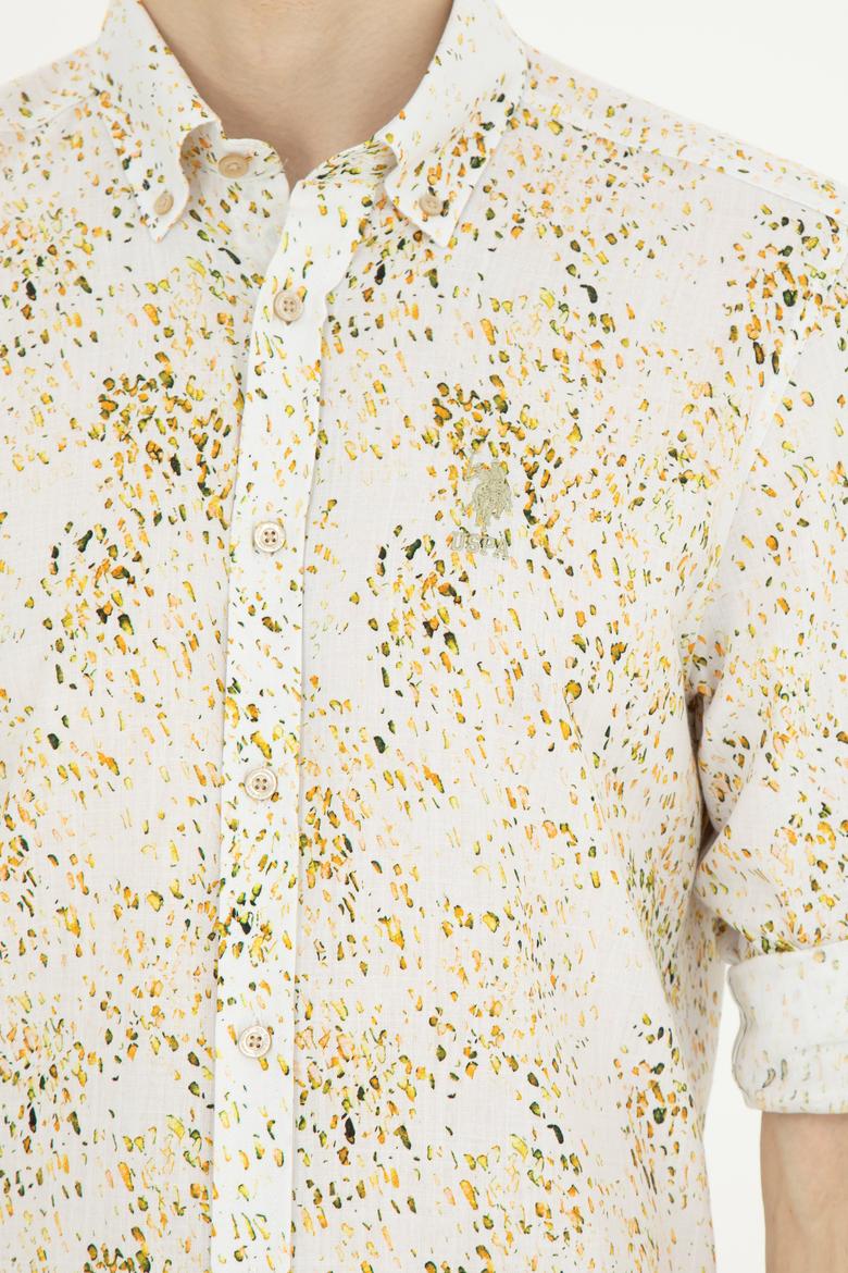 Erkek Haki Uzun Kollu Gömlek - 50283711017