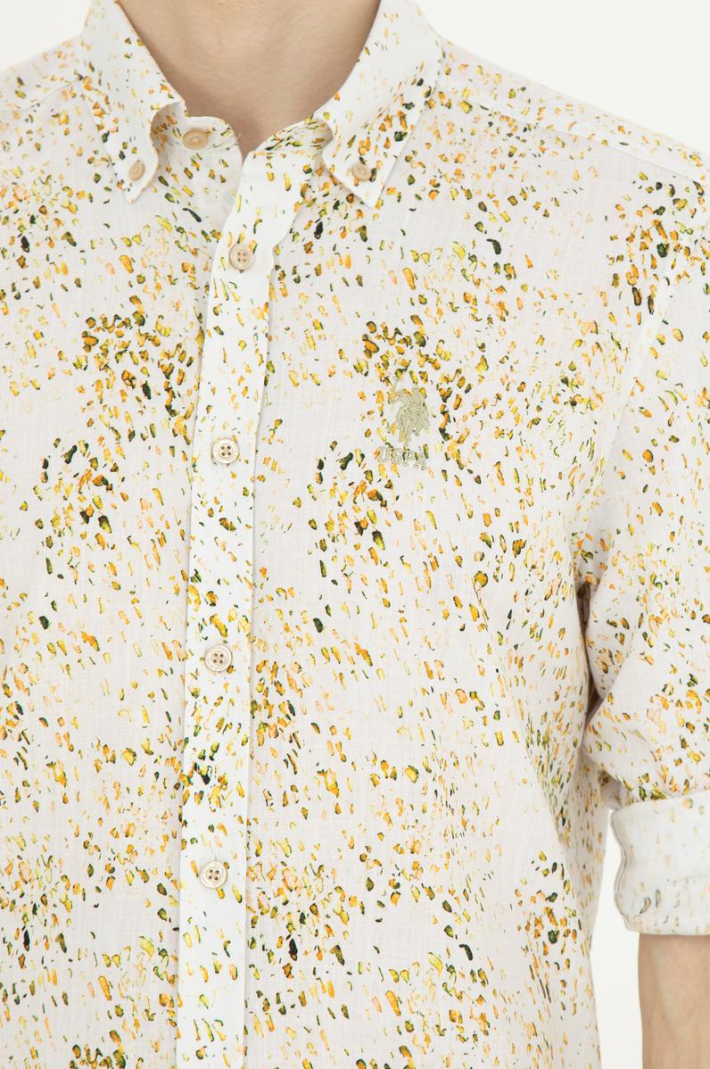 Erkek Haki Uzun Kollu Gömlek