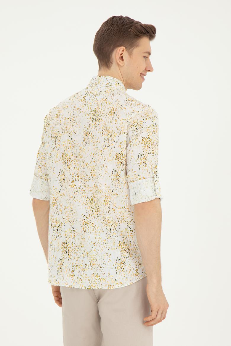 Erkek Haki Uzun Kollu Gömlek - 50283711017