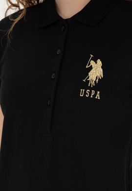 Kadın Siyah Basic Polo Yaka Tişört - 50262700050