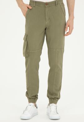 Erkek Koyu Haki Kanvas Pantolon - 50263815036