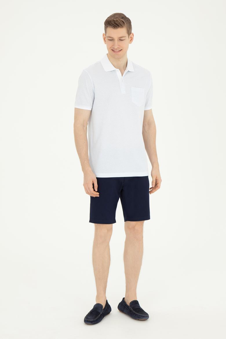 Erkek Regular Fit Polo Yaka Açık Mavi Tişört - 50281944041