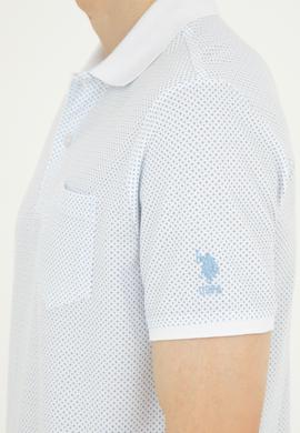 Erkek Regular Fit Polo Yaka Açık Mavi Tişört - 50281944041