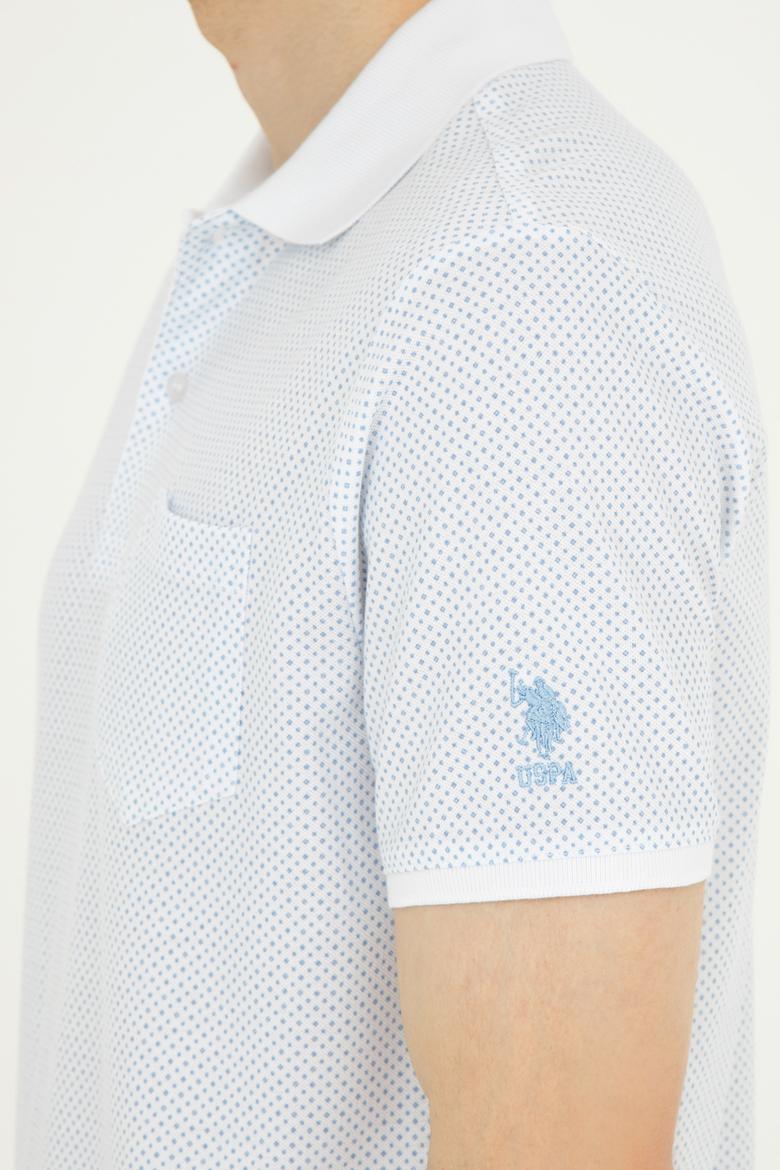 Erkek Regular Fit Polo Yaka Açık Mavi Tişört - 50281944041