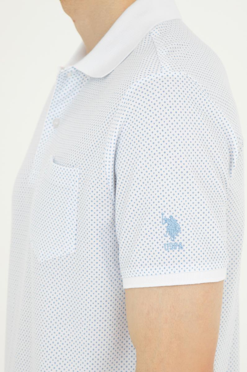 Erkek Regular Fit Polo Yaka Açık Mavi Tişört