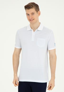 Erkek Regular Fit Polo Yaka Açık Mavi Tişört - 50281944041