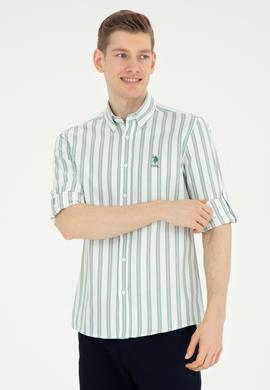 Erkek Yeşil Uzun Kollu Gömlek - 50283795014