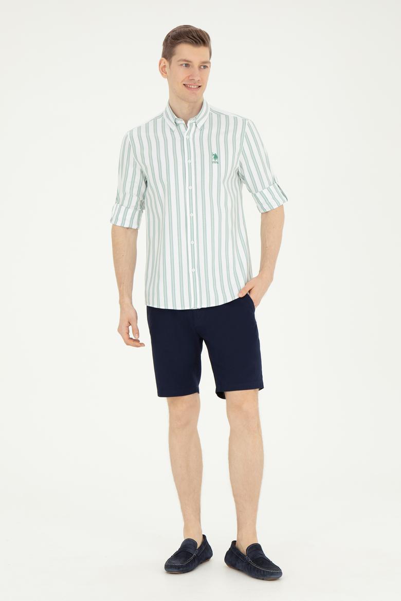 Erkek Yeşil Uzun Kollu Gömlek - 50283795014