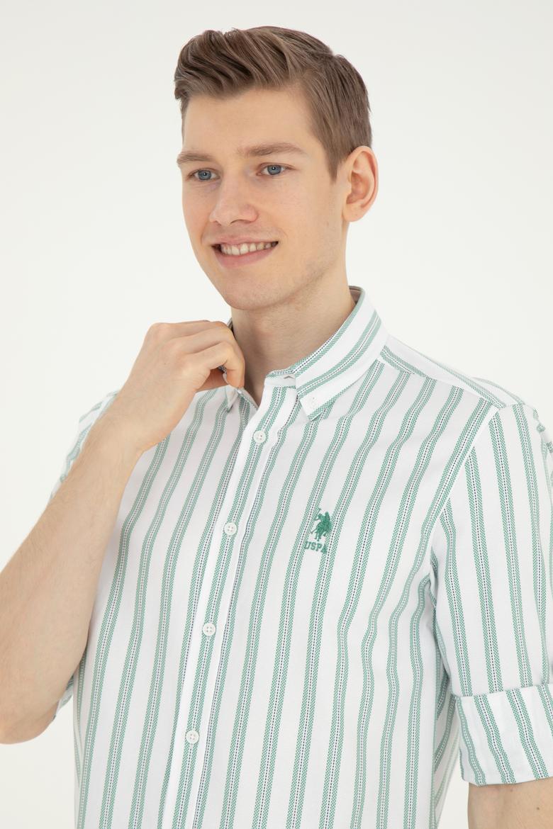 Erkek Yeşil Uzun Kollu Gömlek - 50283795014
