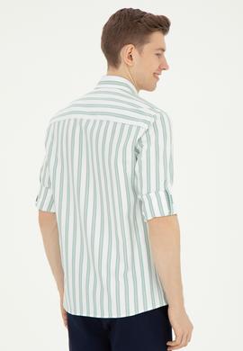 Erkek Yeşil Uzun Kollu Gömlek - 50283795014