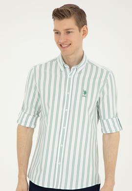 Erkek Yeşil Uzun Kollu Gömlek - 50283795014