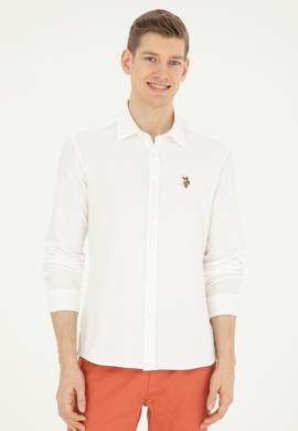 Erkek Beyaz Uzun Kollu Gömlek - 50284569023