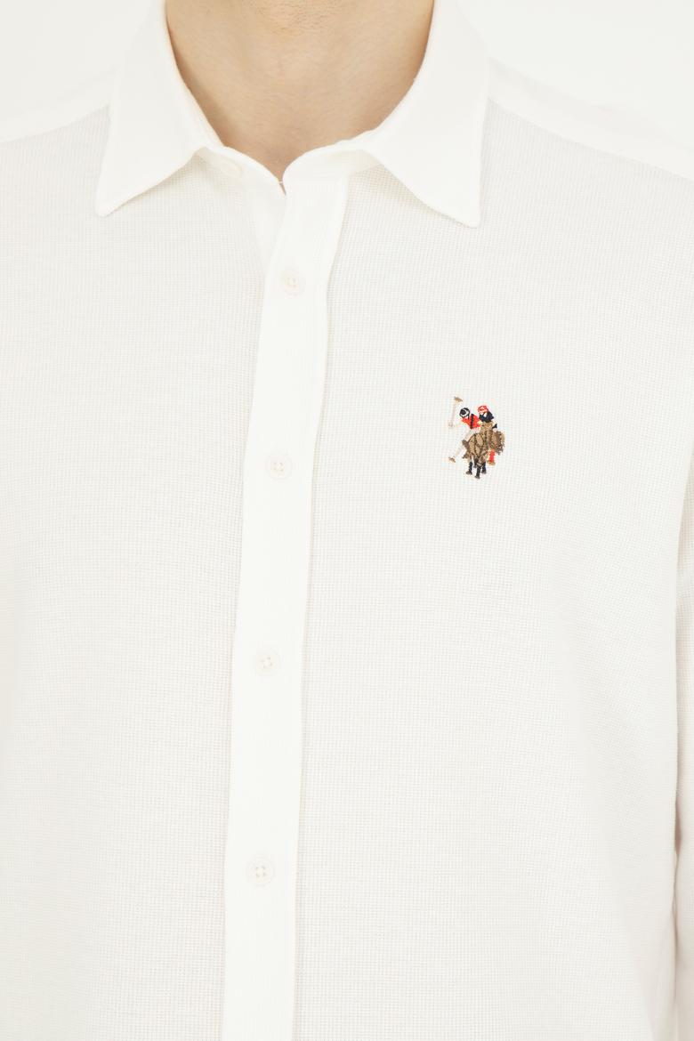 Erkek Beyaz Uzun Kollu Gömlek - 50284569023