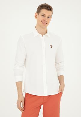 Erkek Beyaz Uzun Kollu Gömlek - 50284569023