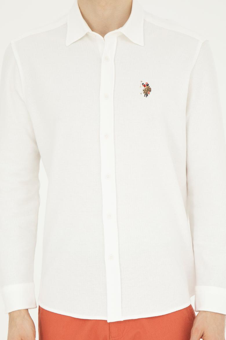 Erkek Beyaz Uzun Kollu Gömlek - 50284569023