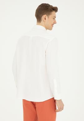 Erkek Beyaz Uzun Kollu Gömlek - 50284569023