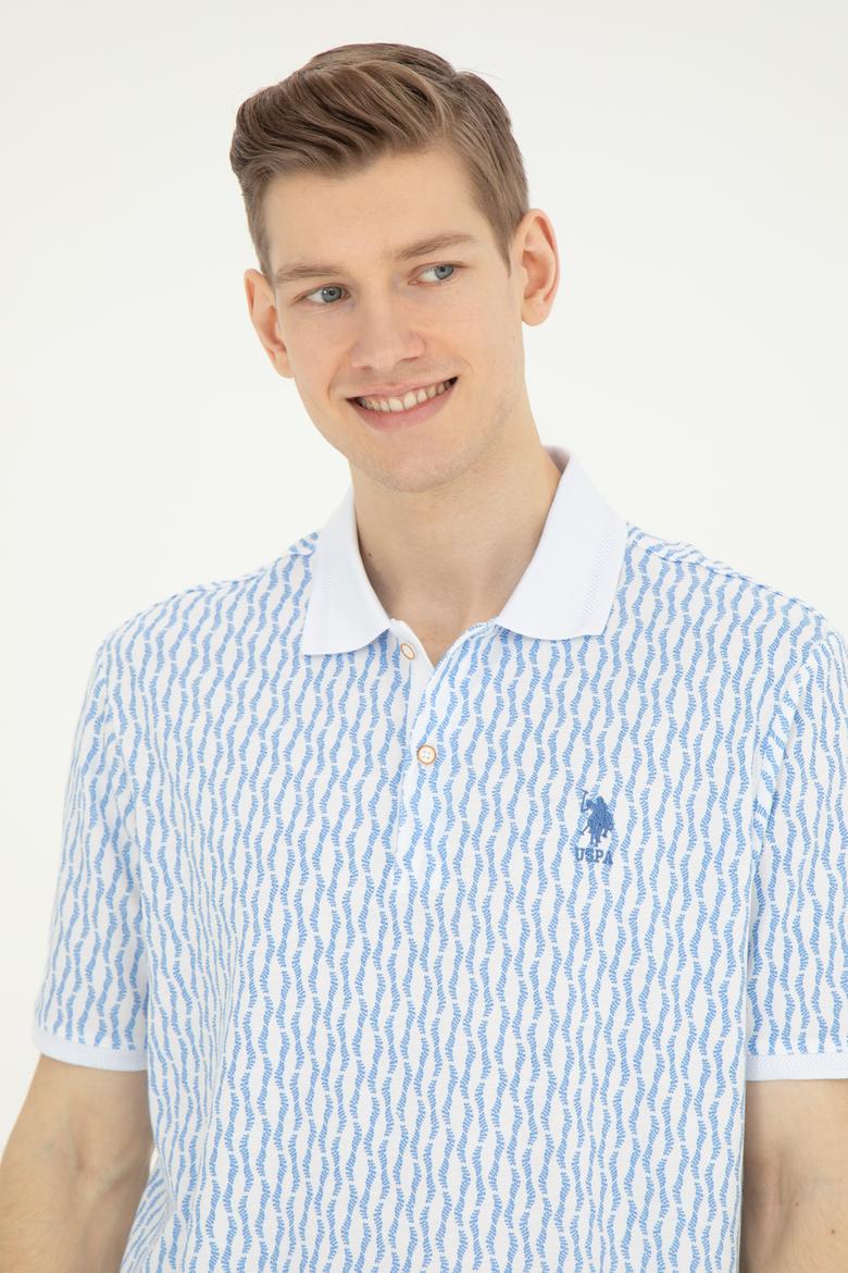 Erkek Regular Fit Polo Yaka Koyu Mavi Tişört - 50281520018