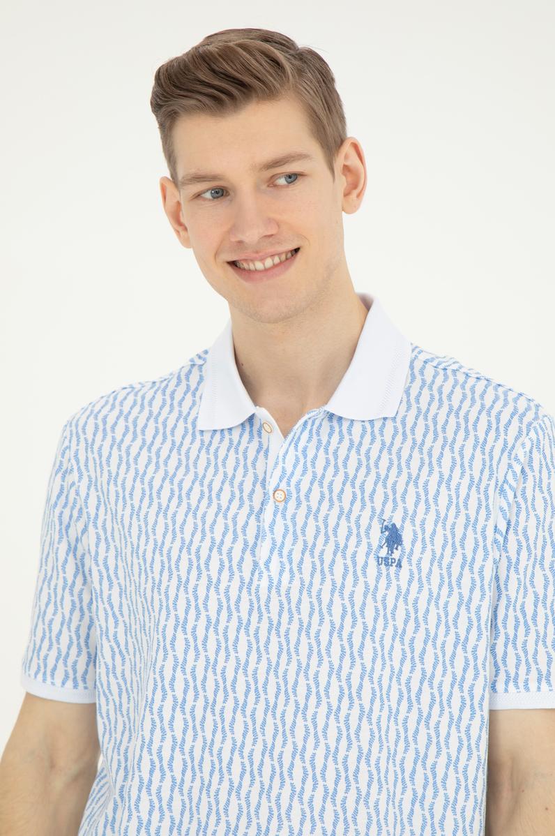 Erkek Regular Fit Polo Yaka Koyu Mavi Tişört