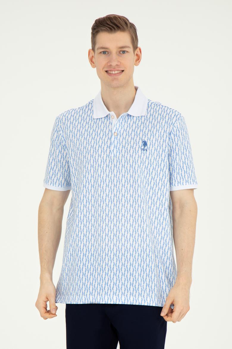 Erkek Regular Fit Polo Yaka Koyu Mavi Tişört