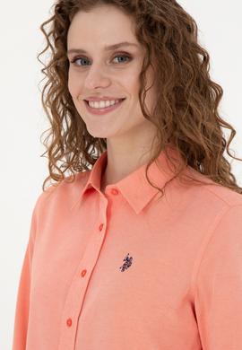 Kadın Nar Çiçeği Uzun Kollu Basic Gömlek - 50288851100