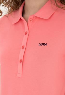 Kadın Neon Pembe Basic Polo Yaka Tişört - 50285846228