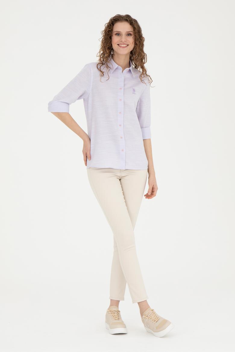 Kadın Manolya Uzun Kollu Gömlek - 50264052028