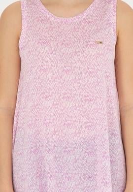 Kadın Menekşe Bisiklet Yaka Kolsuz Tişört - 50282908006