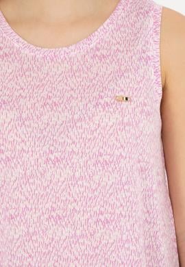 Kadın Menekşe Bisiklet Yaka Kolsuz Tişört - 50282908006