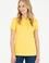 Kadın Sarı Basic Polo Yaka Tişört