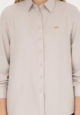 Kadın Taş Uzun Kollu Gömlek - 50264189021