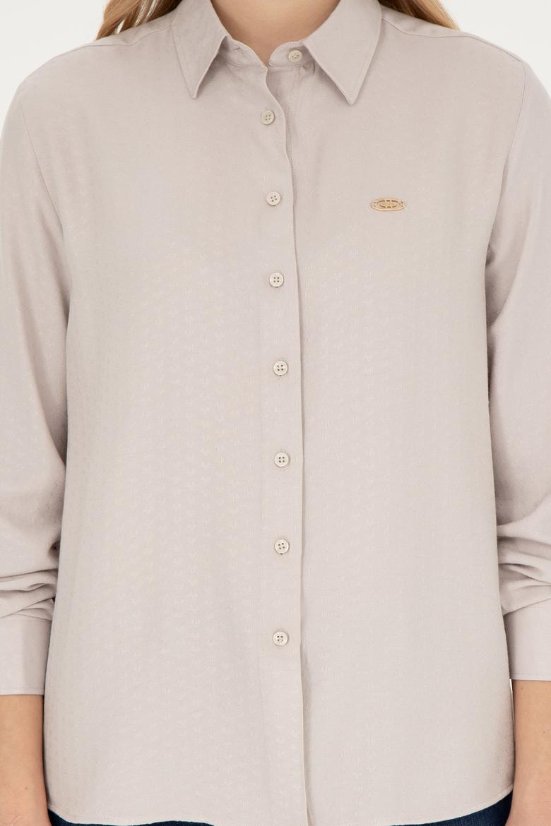 Kadın Taş Uzun Kollu Gömlek - 50264189021