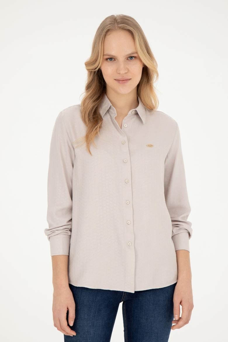 Kadın Taş Uzun Kollu Gömlek