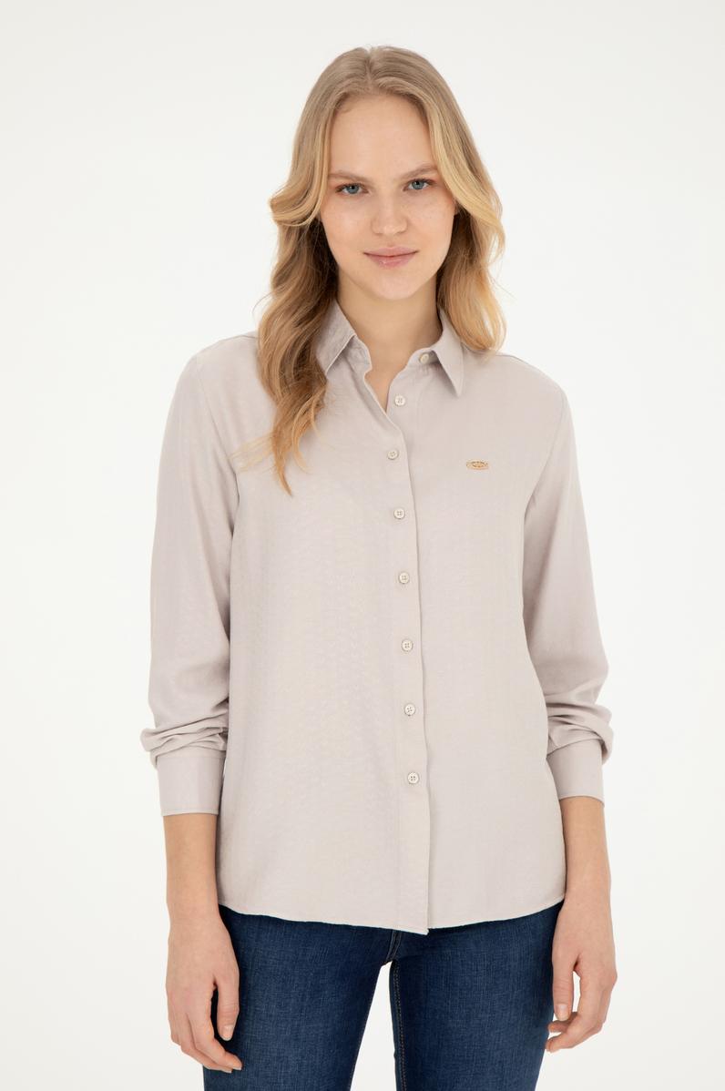 Kadın Taş Uzun Kollu Gömlek