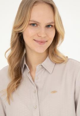 Kadın Taş Uzun Kollu Gömlek - 50264189021