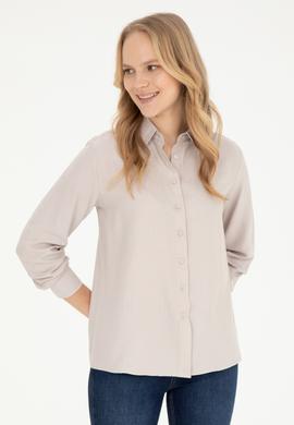 Kadın Taş Uzun Kollu Gömlek - 50264189021