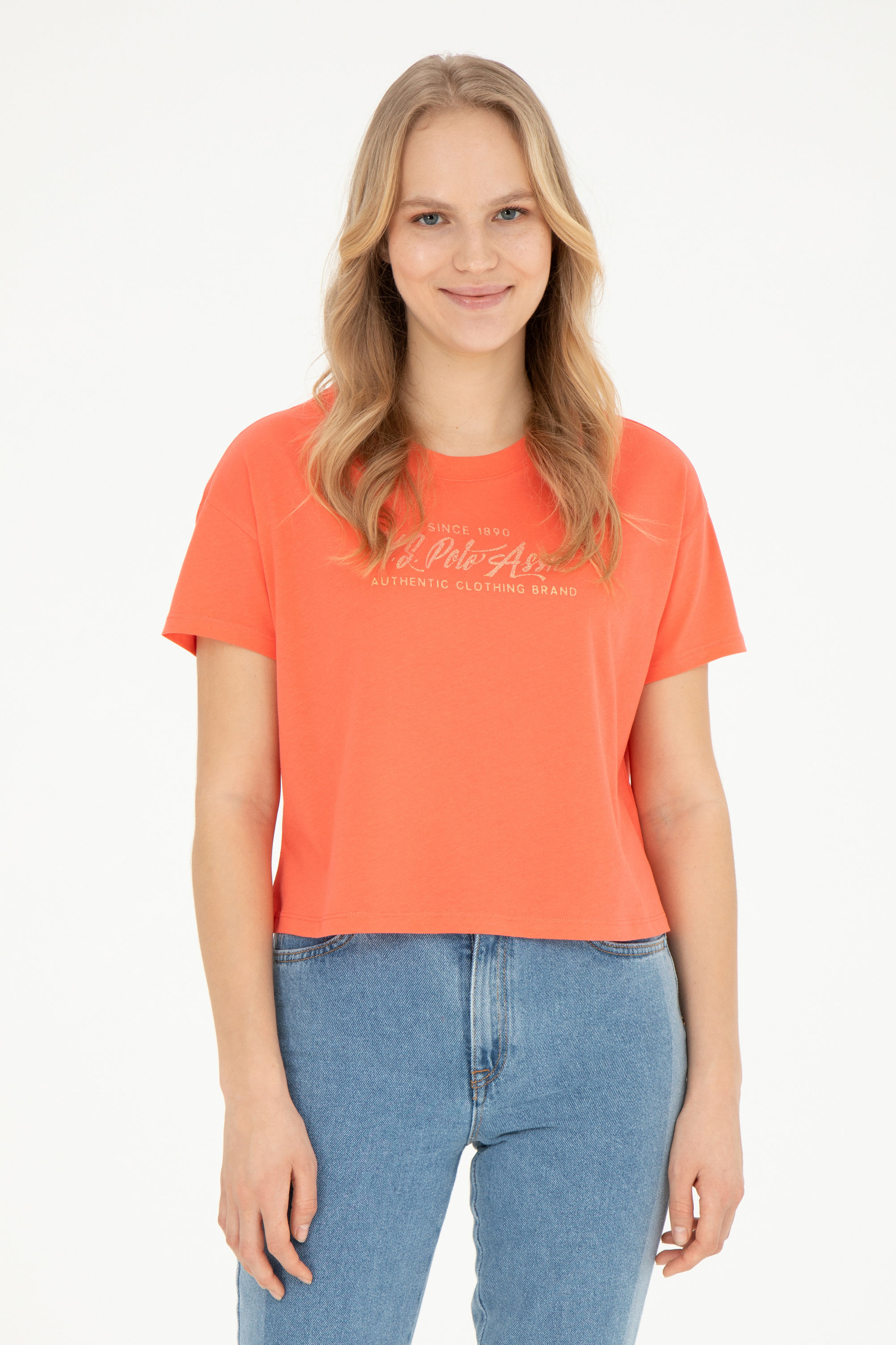 تی شرت آستین کوتاه Crop Top یقه گرد زنانه یو اس پولو | U.S. Polo Assn. - تصویر 3
