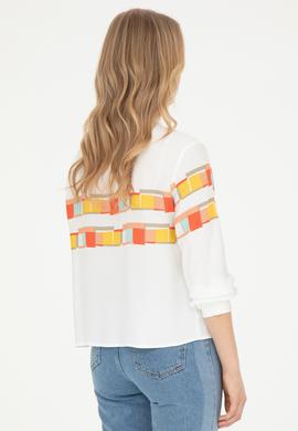 Kadın Nar Çiçeği Uzun Kollu Gömlek - 50283417014