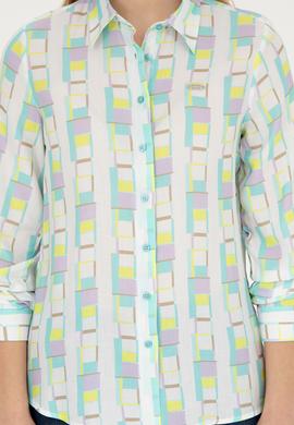 Kadın Mint Uzun Kollu Gömlek - 50283424009