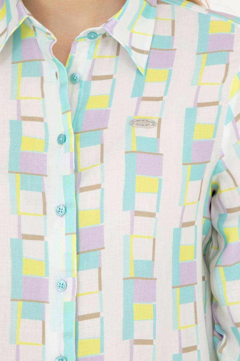 Kadın Mint Uzun Kollu Gömlek