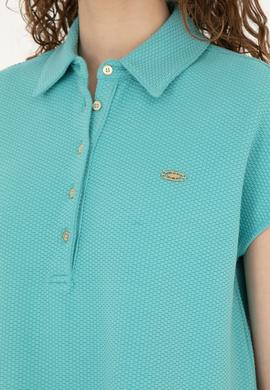 Kadın Mint Polo Yaka Tişört - 50281924014