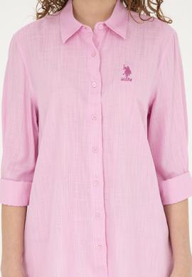 Kadın Pembe Uzun Kollu Gömlek - 50283730020