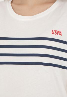 Kadın Ekru Bisiklet Yaka Tişört - 50286112003