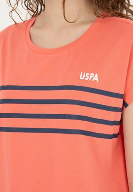 Kadın Nar Çiçeği Bisiklet Yaka Tişört - 50286112023