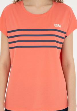 Kadın Nar Çiçeği Bisiklet Yaka Tişört - 50286112023