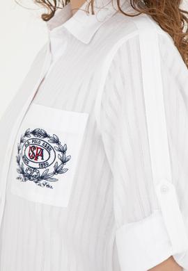 Kadın Beyaz Uzun Kollu Gömlek - 50283408002