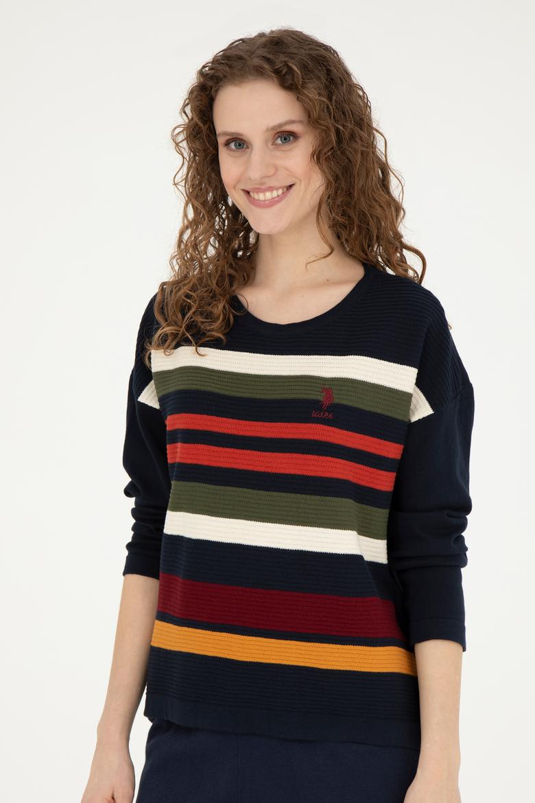 Kadın Lacivert Kazak - 50237416002